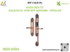 Khóa điện tử Kassler KL-979R APP Wishome - ĐỒNG ĐỎ